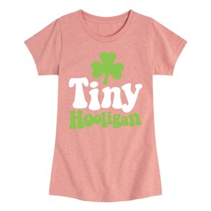Girls' - Instant Message - St. Patrick's Day Tiny Hooligan Fitted Short Sleeve Graphic T-Shirt - 1 of 4