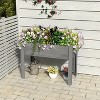 Gulches Raised Garden Bed with Legs, Elevated Wooden Planter Box for Outdoor Plants Flowers Fruits Vegetable Herb Growing - 2 of 4
