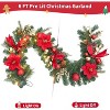 6FT Christmas Canes with Lights Pre-Assembled Outdoor Christmas Wreath, Christmas Decorations, Holiday Decoration Wreath for Stairs, Windows, Door - 2 of 4