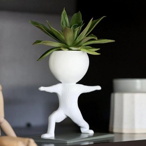 Sporting Succulents Potted Plants Pots, Flower Pot For Home Office Desk Decoration (excluding Plants) - 1 of 2