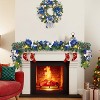6FT Christmas Decorations Fall Garland with Lights,Christmas Wreath 20 LED 8 Function Timer - 3 of 4