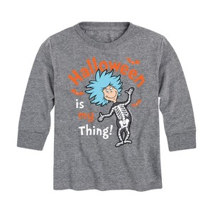 Boys' - Dr. Seuss - Halloween Is My Thing Long Sleeve Graphic T-Shirt - 1 of 4