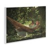 Stupell Industries Girl Reading Book Hammock Classic Vintage Painting Wall Plaque Art, 19" x 13" - 2 of 4