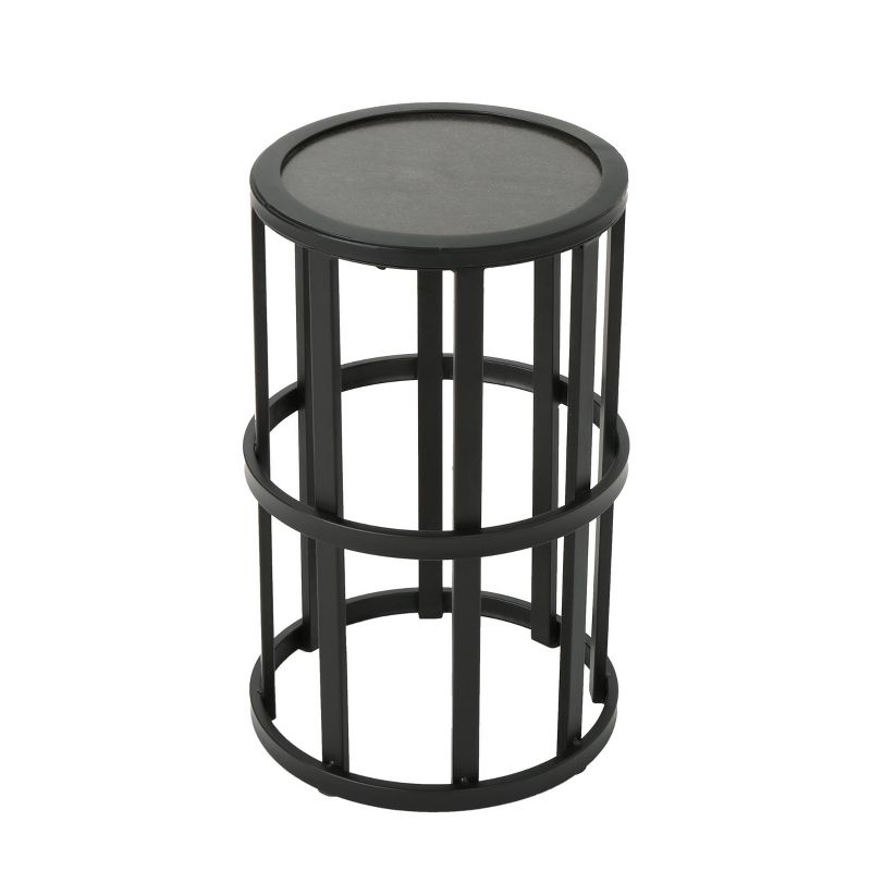 Aaleah Industrial Ceramic Tile Side Table Gray - Christopher Knight Home, 4 of 7