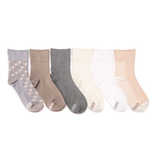 Muk Luks Women's 6 Pack Whisper Soft Crew Socks - 1 of 3