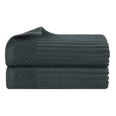 Modern Ribbed Cotton  Assorted Towel Set by Blue Nile Mills