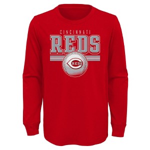 MLB Cincinnati Reds Boys' Long Sleeve T-Shirt - 1 of 1