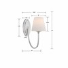Crystorama Lighting Juno 1 - Light Sconce in  Polished Nickel - 4 of 4