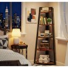 Gulches 5-Tier Corner Shelf, 70" Tall Corner Ladder Shelf Small Bookshelf for Home Office - 2 of 4