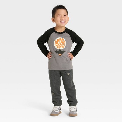 Toddler Boys' Long Sleeve Halloween French Terry Shirt and Pants Set - Cat & Jack™