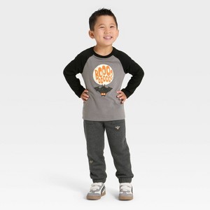 Toddler Boys' Long Sleeve Halloween French Terry Shirt and Pants Set - Cat & Jack™ - 1 of 4