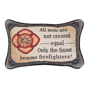 Statement Accent Pillow ALL FIRED UP – 12.5x8 Inch by Manual Woodworkers and Weavers - 1 of 3