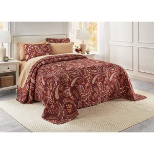 BrylaneHome BH Studio Reversible Quilted Bedspread - 1 of 4