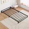 Flat Bed Frame, Sturdy Metal Platform with Box-Free Design, No-Tool Assembly, Space-Saving Low Profile, Underbed Storage & Modern Minimalist Style - 3 of 4