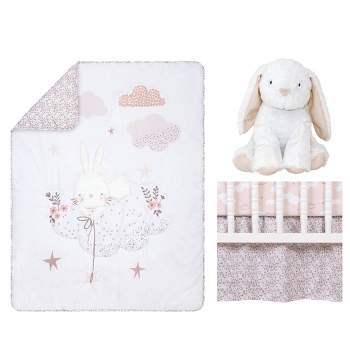 Sammy & Lou Cottontail Cloud Baby Nursery Crib Bedding Set - 4pc