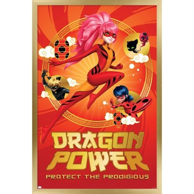 Trends International Miraculous Shanghai Protect The Prodigious Framed Wall Poster Prints Gold Framed Version 22 375 X 34 Target