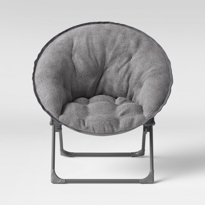 fuzzy kids saucer chair