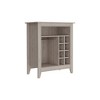 NicBex Mobile Kitchen Island Cart Morden Kitchen Carts on Wheels with Storage,2 Open Shelves and 8 Bottle Rack for Kitchen - 4 of 4