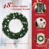 Karl Home Lighted PVC Christmas Wreath with 4 Colors - 3 of 4