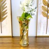 Slickblue Wide Flared Glass Vase, Hand Gilded Curved Design, Handmade Centerpiece for Home Décor, Color & Size Options - 4 of 4