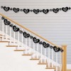 Big Dot of Happiness Mr. and Mrs. - Black and White Wedding or Bridal Shower DIY Decorations - Clothespin Garland Banner - 44 Pieces - 2 of 4