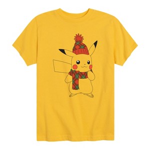 Boys' - Pokémon - Pikachu Snowy Christmas Outfit Short Sleeve Graphic T-Shirt - 1 of 4
