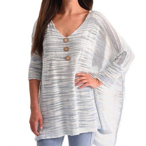 Women's V-Neck 3/4 Sleeve Tunic - ANGEL - 1 of 2