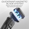 HUMMINGBIRD MK7 Premium Foil Face Shaver, Four Blade Foil Shaver with Long Hair Leveler, Waterproof Wet & Dry Shave, Rechargeable, Travel Case - 4 of 4