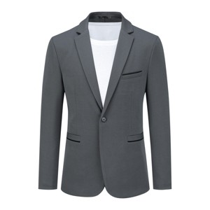 Cloudstyle Men's Suit Jacket One Button Slim Fit Sport Coat Business Daily Blazer - 1 of 4