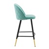 Modway Cordial Performance Velvet Counter Stools - Set of 2 - Performance Velvet Upholstery , Seat board 25mmT plywood board, foam density 20kg/m3, Y - 3 of 4