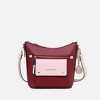 MKF Collection Serenity Color Block Vegan Leather Women’s Crossbody Bag by Mia K  - Wine Blush - 2 of 4