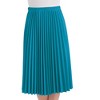 Collections Etc Classic Pleated Mid-Length Jersey Knit Midi Skirt with Comfortable Elastic Waistband - 3 of 3
