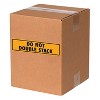 Tape Logic Labels "Do Not Double Stack" 2" x 8" Fluorescent Orange 500/Roll SCL568 - 2 of 4