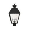 Livex Lighting Mansfield 4 - Light Post Light in  Black - 2 of 4