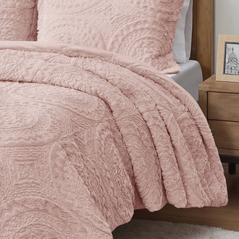  Alivia Faux Fur Ultra Plush Comforter Mini Set, 6 of 14