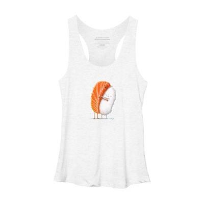 Women's Design By Humans Sushi Hug By andremullerdko Racerback Tank Top