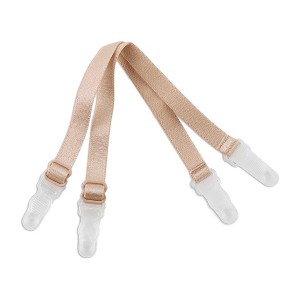 Allegra K Women's Elastic Non-slip Adjustable Bra Shoulder Strap Clips Holder - 1 of 4