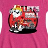 Girls' - Paw Patrol - Let's Roll Marshall Fit & Flair Cap Sleeve Dress - 2 of 3