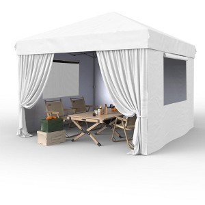 Garvee 10x10 Pop Up Canopy Tent Outdoor Canopy One-Person Set Up Heavy Duty Commercial Instant Tent Shelter, 4-Sidewall - 1 of 4