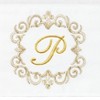 Linum Home Textiles 100% Turkish Cotton MONICA Gold Thread 2PC Embellished Hand Towel Set - 3 of 3