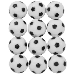 Sunnydaze Indoor Durable Plastic Standard Size Replacement Foosball Table Game Balls - 36mm - Black and White - 12pk