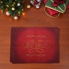 Unique Bargains Christmas Place Mats Linen Red Gold Tone 13"x17.7" 2 Pcs - 2 of 4