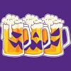 Women's Design By Humans Halloween Jack O Lantern Beer Drinking By RedBirdLS Racerback Tank Top - 2 of 3