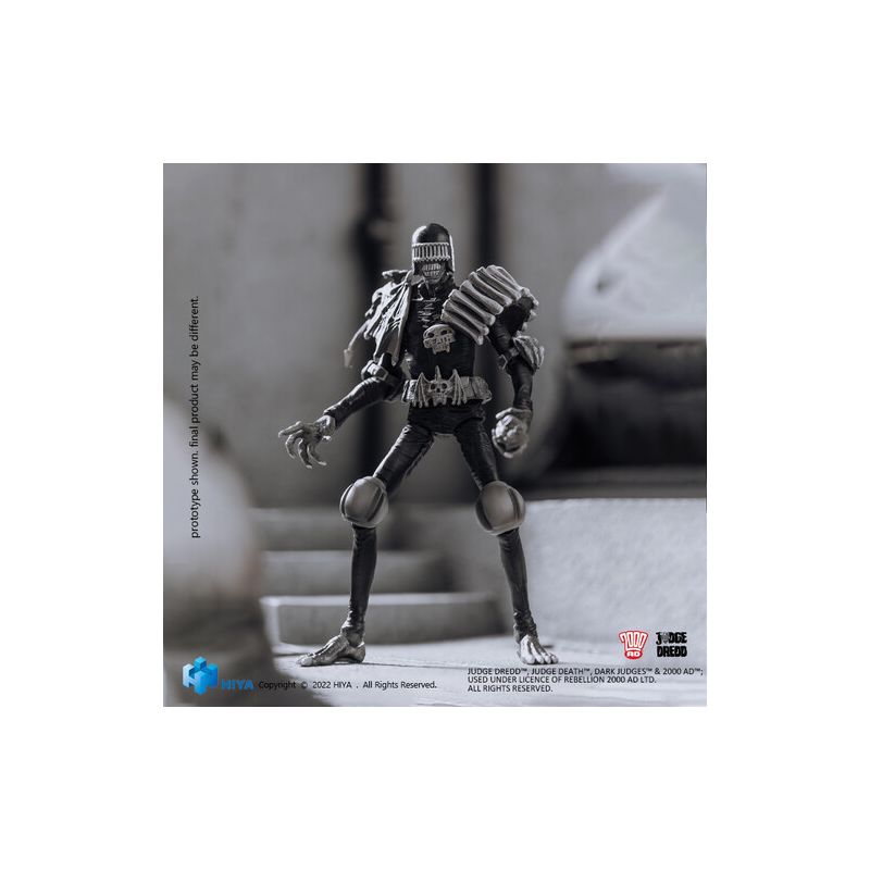 Hiya Toys - Hiya Toys - Judge Dredd - Black And White Judge Death Px 1/18 Mini Action Figure, 2 of 6
