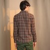 Campus Sutra Men Men's Chocolate Brown Tartan Plaid Shirt - 4 of 4