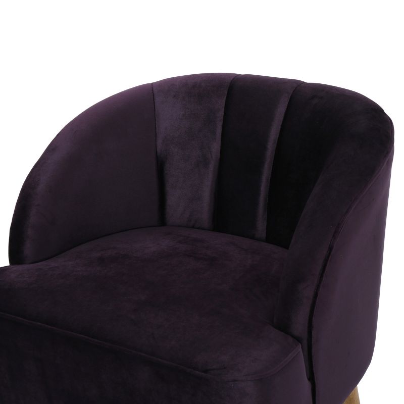 Amaia Modern New Velvet Club Chair - Christopher Knight Home, 4 of 10