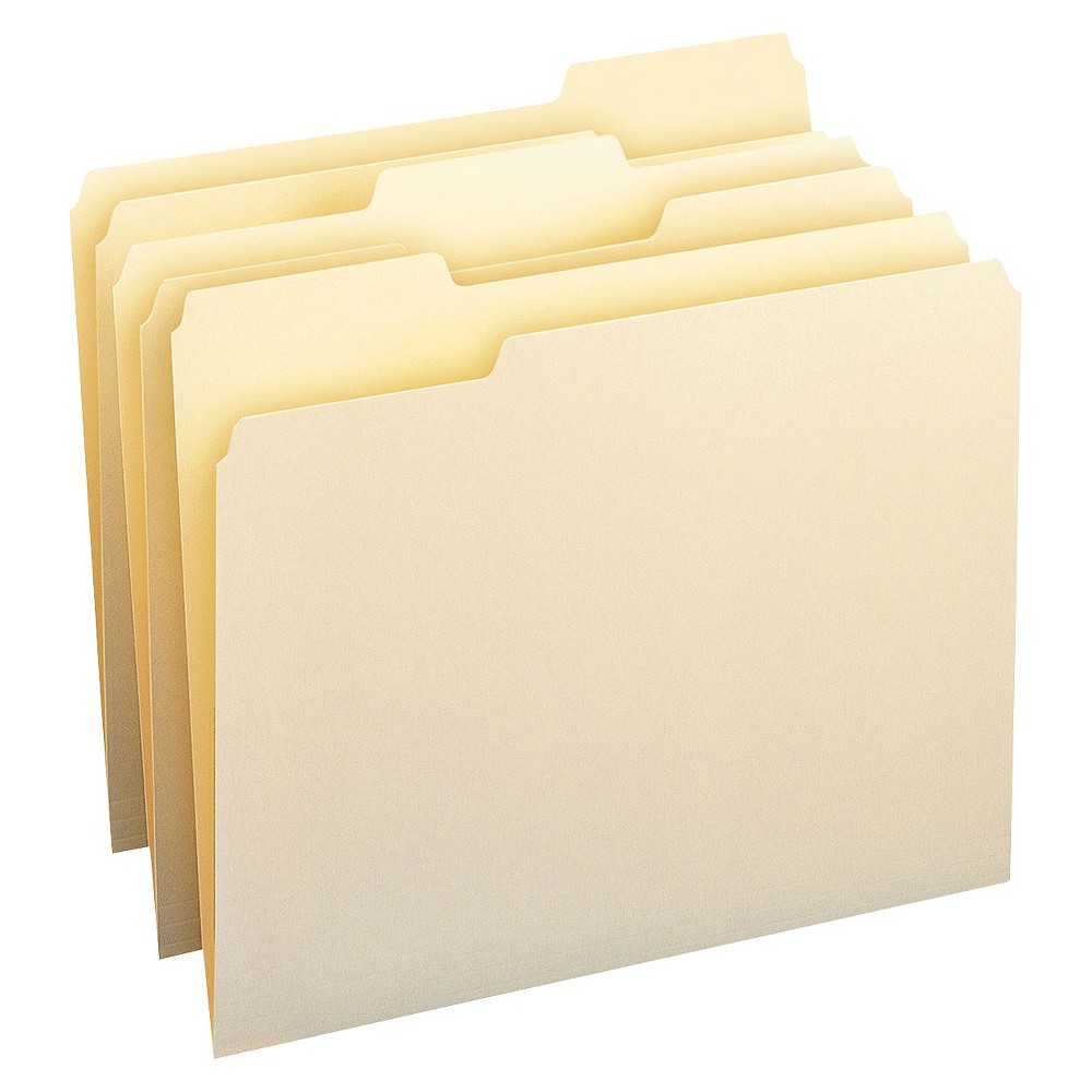 UPC 086486103305 product image for Smead 1/3 Cut Assorted One-Ply Top Tab Letter File Folders- Manila | upcitemdb.com