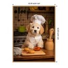 Amanti Art Golden Retriever Puppy Chef by Andreas Magnusson Framed Canvas Wall Art - 3 of 4