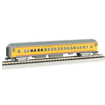 Bachmann Trains 13755 Union Pacific N Scale 1:160 72 Foot Heavyweight Coach Passenger Train with Fine Scale Details and LED Interior Lights, Yellow