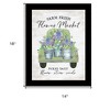 HomeRoots Flower Market Hyacinths Black Framed Print Wall Art - 3 of 3